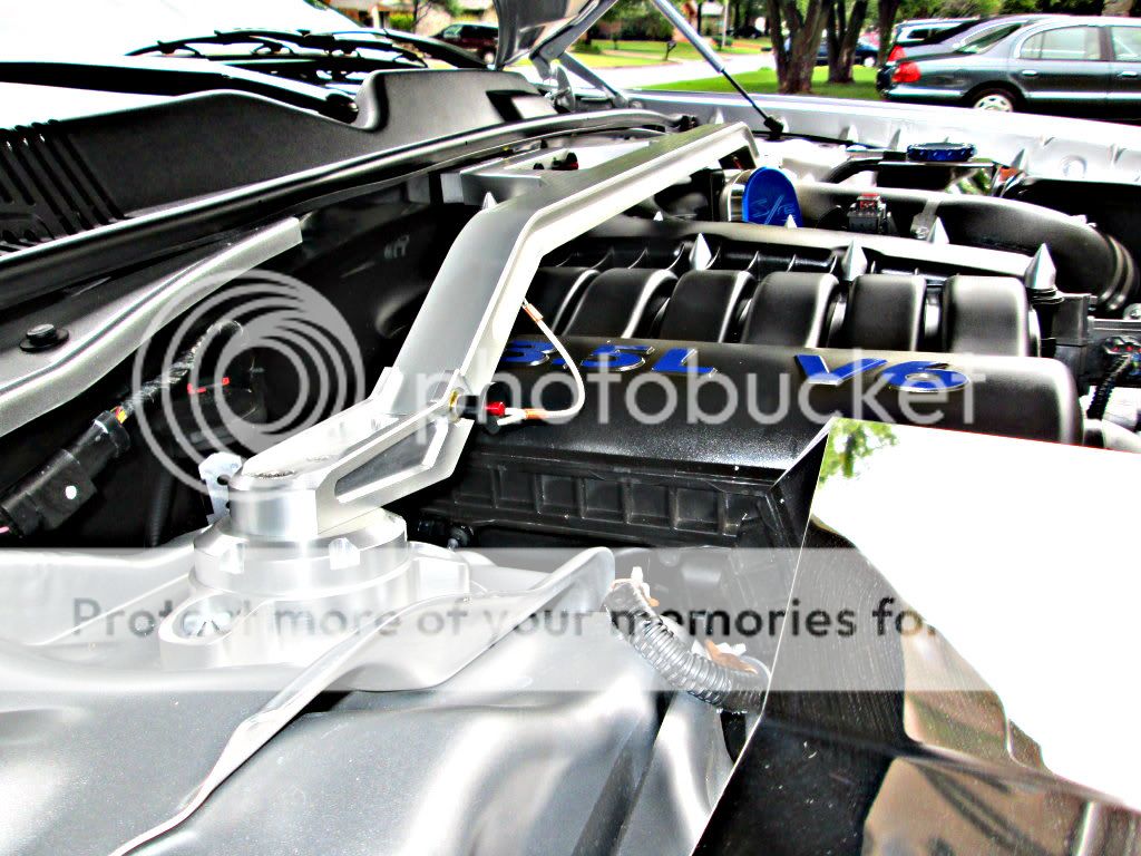 Installed Drake strut brace. Dodge Challenger Forum